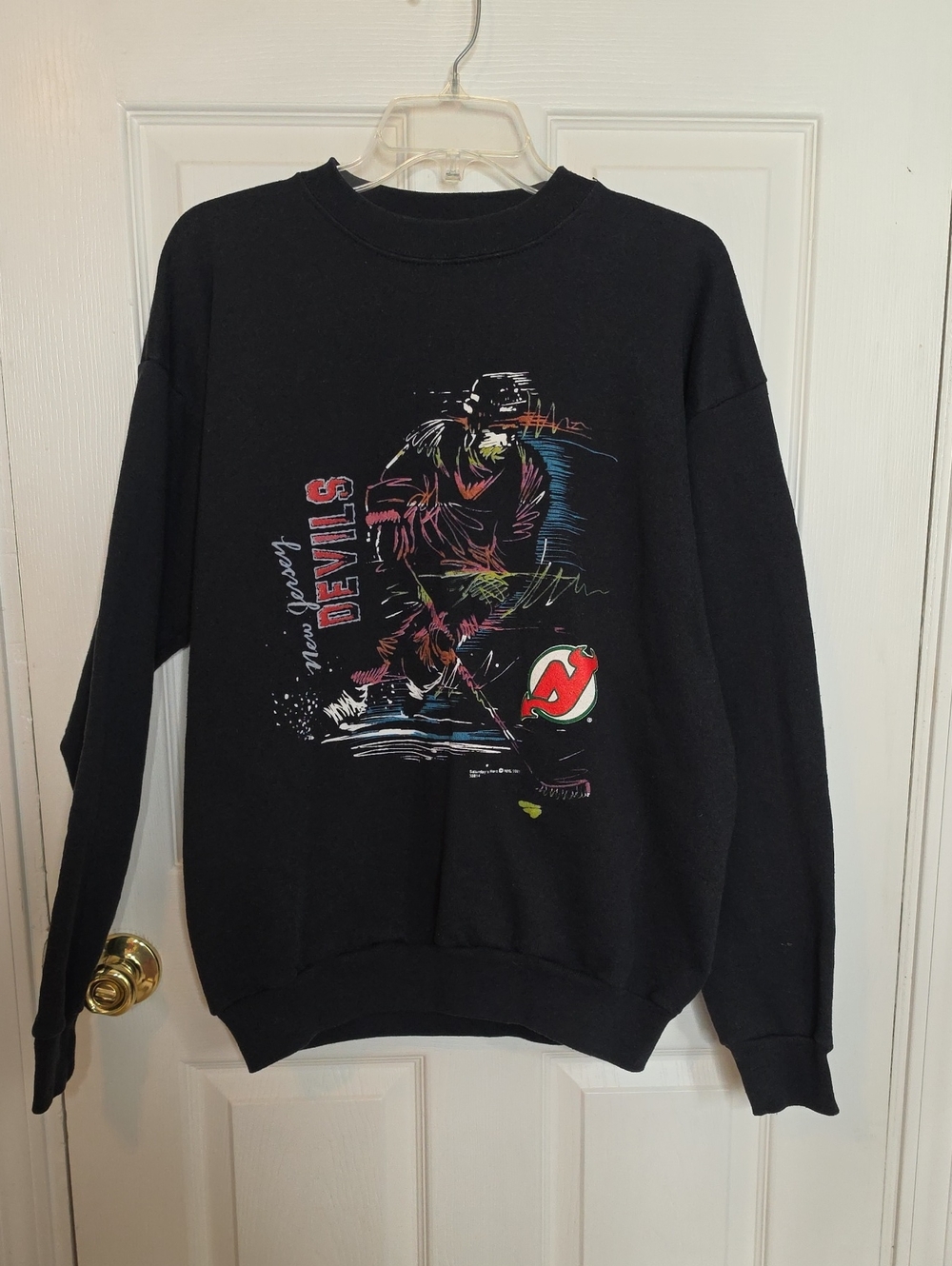 Vintage New Jersey Devils Sweatshirt Saturday's Hero